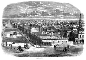 Bourke Street, Melbourne, Australia, 1863 da Unbekannt