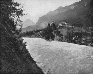 Rapide del fiume Bow, Banff, Territori del Nord-Ovest, Canada, c1900 da Unbekannt