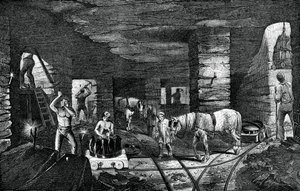 Miniera di carbone di Bradley, vicino a Bilston, 1886 da Unbekannt