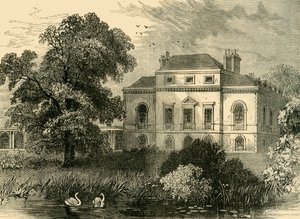 Brandenburgh House, nel 1815, c1878 da Unbekannt