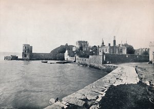 Isola di Branksea - Vista generale del castello, 1895 da Unbekannt