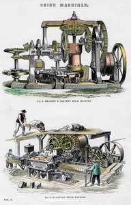 Macchine per mattoni, XIX secolo