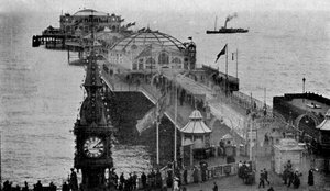 Acquario di Brighton e Palace Pier, Brighton, East Sussex, inizio XX secolo