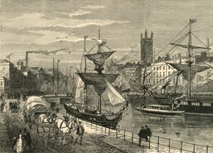 Bristol, dal molo di St. Augustines, 1898 da Unbekannt