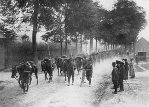 Lancieri della cavalleria britannica, Francia, 1914 da Unbekannt