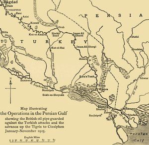 Oleodotto britannico in Medio Oriente, Prima Guerra Mondiale, 1915, c1920 da Unbekannt