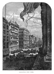 Broadway, New York, XIX secolo da Unbekannt