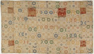 Broccato, seta. Abito di un monaco buddista, rattoppato, kesa, periodo Edo, 1615-1868 da Unbekannt