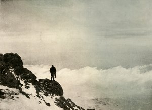 Brocklehurst guardando giù da...Monte Erebus, 1908, 1909