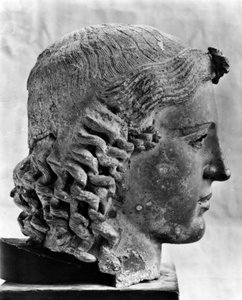 Busto in bronzo del dio greco Apollo, c460 a.C. XX secolo