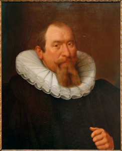 Ritratto di un uomo con lunga barba, verso destra