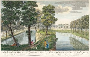Buckingham Palace in St James Park, Londra, 1750 da Unbekannt