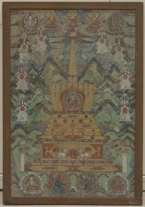 Buddha Dentro uno Stupa, XVI-XVII secolo da Unbekannt