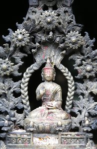 Buddha nel tempio dorato, Patan, Nepal da Unbekannt