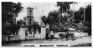 Tempio buddista, Ceylon, c1925