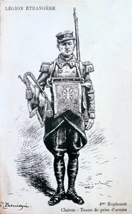 Trombettista, 4° Reggimento della Legione Straniera Francese, 20° secolo