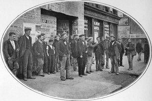 Operai pronti per il lavoro, Londra, c1900 1901