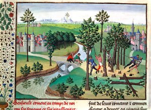 Costruzione di una strada, XV secolo