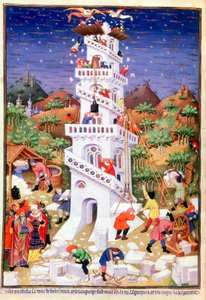 Costruzione della Torre di Babele da Unbekannt