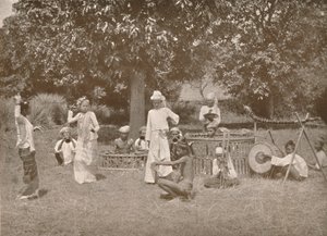 Musicisti birmani e ballerini Pwe, 1900