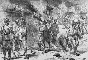 Incendio di Coomassie, c1880