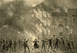 Incendio di Newgate, 1780, c1872 da Unbekannt