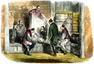 Acquisto di cammelli in un negozio, Yokohama, Giappone, 1865 da Unbekannt