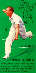 C. E. Hare - Volée di diritto, c1935