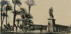 Il ponte Kasr-El-Nil, Cairo, c1930-c1939 da Unbekannt