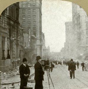 California St., verso il deposito dei traghetti - Distretto Bancario, 1906 da Unbekannt