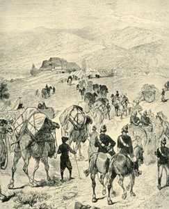Campo del generale Roberts a Thal sul fiume Kuram, 1901 da Unbekannt
