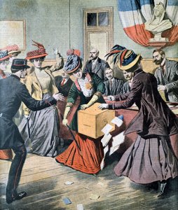 Campagna per il suffragio femminile in Belgio, 1908