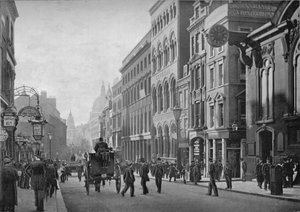 Cannon Street, vista verso ovest, Città di Londra, c1910 1911