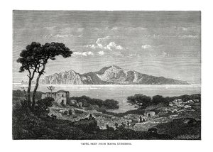 Capri vista da Massa Lubrense, Italia, 1879 da Unbekannt