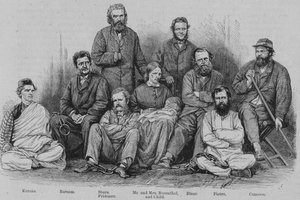 Capitano Cameron e gli altri prigionieri abissini, circa 1864 da Unbekannt