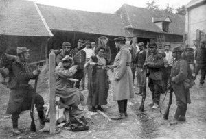 Prigionieri tedeschi catturati, Francia, agosto 1914
