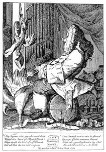 Caricatura di George Frideric Handel da Unbekannt