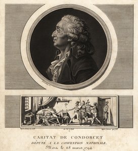 Caritat de Condorcet (1743-1794), filosofo e matematico francese