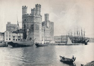 Carnarvon - Il Castello, 1895 da Unbekannt