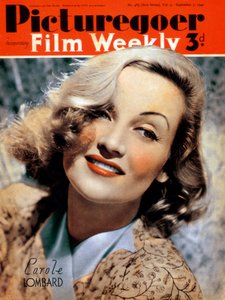 Carole Lombard 1908-1942, attrice americana, 1940