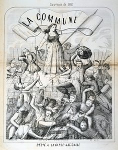 Cartone dedicato alla Guardia Nazionale, Comune di Parigi da Unbekannt