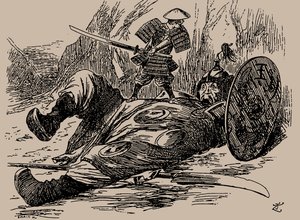 Cartone sulla Prima Guerra Sino-Giapponese. Punch, 29 settembre 1894 da Unbekannt