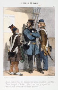 Cartone animato relativo alla Comune di Parigi, 1870