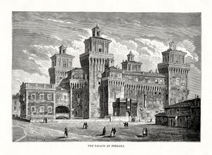Castello Estense, Ferrara, Italia, 1879 da Unbekannt
