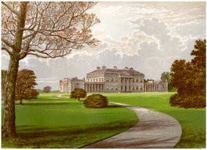 Castello Coole, Enniskillen, Contea di Fermanagh, residenza del Conte di Belmore, c1880