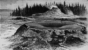 Castello Geyser e Fire Basin, 1873, 1883 da Unbekannt