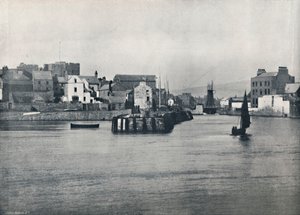 Castletown - Dal molo, mostrando il Castello di Rushen, 1895 da Unbekannt