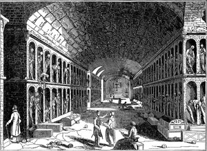 Catacomba del convento francescano dei Cappuccini, Palermo, Sicilia, 1833 da Unbekannt