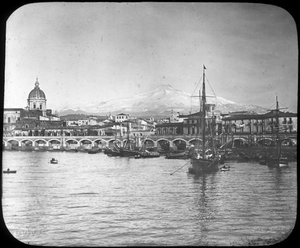 Catania e Monte Etna, Sicilia, Italia, fine XIX o inizio XX secolo