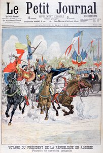 Cavalcata di truppe native durante la visita del Presidente Loubet in Algeria, 1903 da Unbekannt